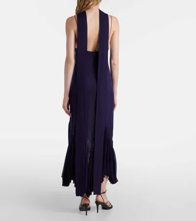 Khaite Candita Scarf-detail Silk Midi Dress