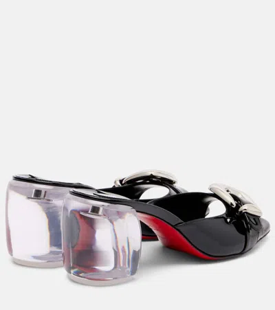 Christian Louboutin Minny Bubble 70 Patent Leather Mules