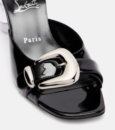 Christian Louboutin Minny Bubble 70 Patent Leather Mules