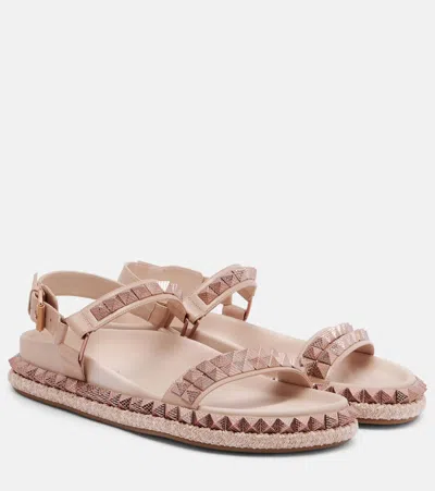 Christian Louboutin Pyrabizz Spiked Leather Sandals