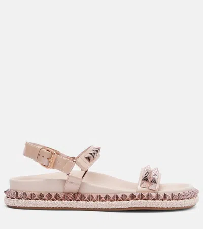 Christian Louboutin Pyrabizz Spiked Leather Sandals