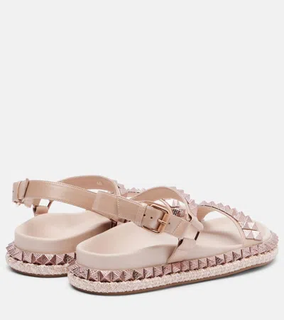 Christian Louboutin Pyrabizz Spiked Leather Sandals