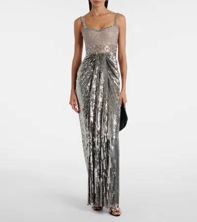 Jenny Packham Only You Beaded Sequined Tulle Gown