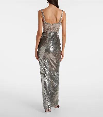Jenny Packham Only You Beaded Sequined Tulle Gown