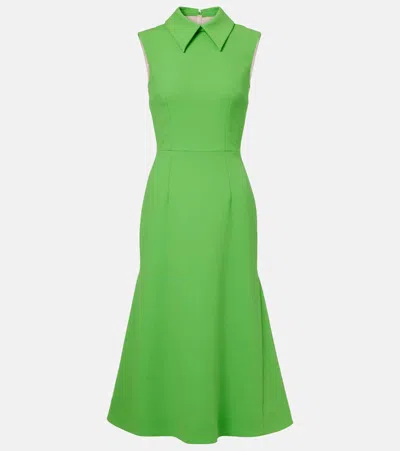 Emilia Wickstead Leontine Wool Crêpe Midi Dress