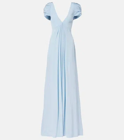 Markarian Silk Gown In Blue
