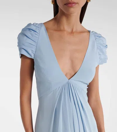 Markarian Silk Gown In Blue