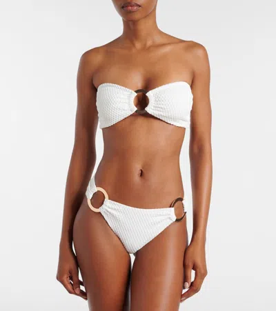 Alexandra Miro Carlotta Bikini Top In White