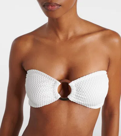 Alexandra Miro Carlotta Bikini Top In White