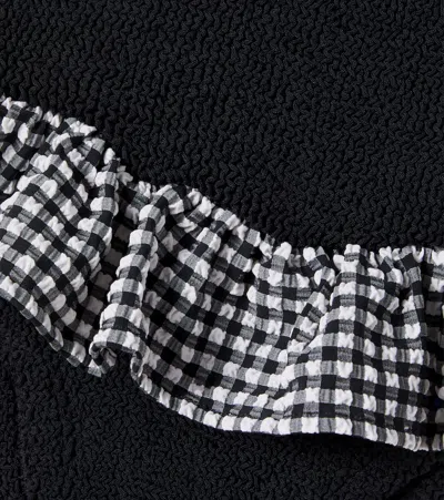 Hunza G Duo Denise Gingham Swimsuit In Black