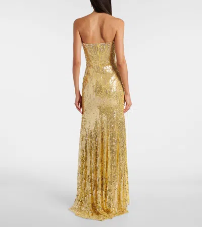 Jenny Packham Sarai Sequined Corset Gown