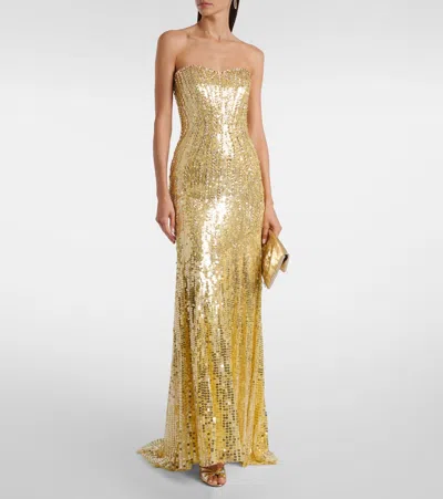 Jenny Packham Sarai Sequined Corset Gown
