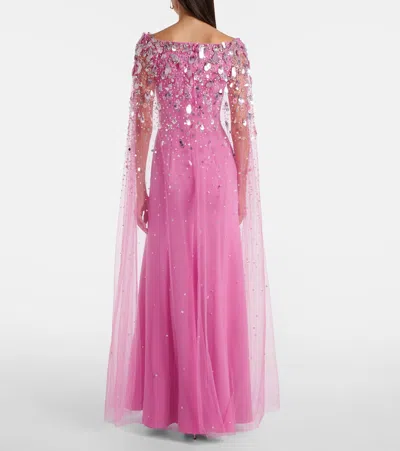 Jenny Packham Bittersweet Beaded Caped Gown