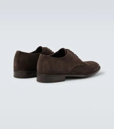 Canali Cap Toe Derby In Brown
