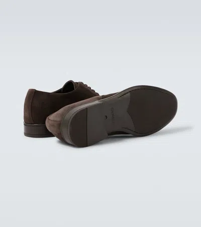 Canali Cap Toe Derby In Brown