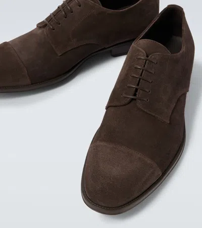 Canali Cap Toe Derby In Brown