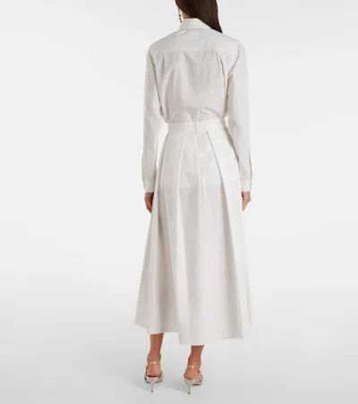 Elie Saab Cotton Midi Skirt