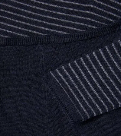 Bonpoint Baby Joe Striped Wool Sweater And Pants Set