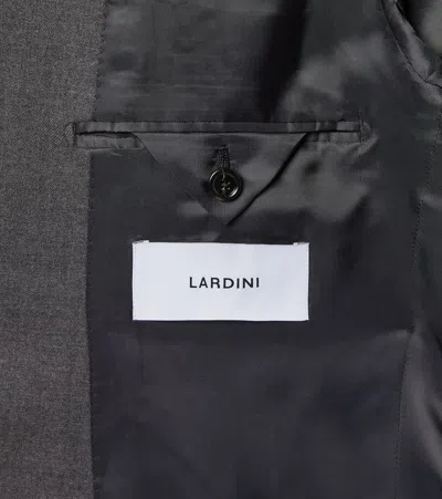 Lardini Double-breasted Wool Blazer In Gray