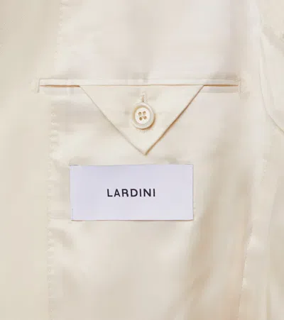 Lardini Single-breasted Virgin Wool Blazer In White