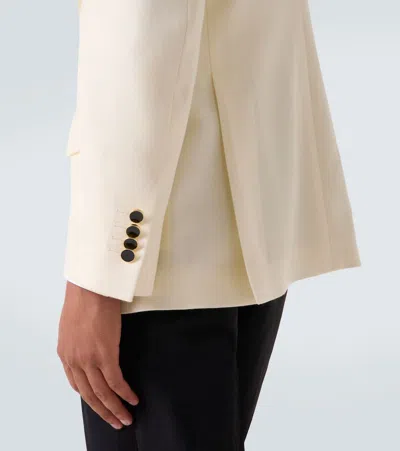 Lardini Single-breasted Virgin Wool Blazer In White