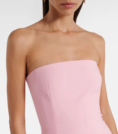 Solace London Alessandra Satin Gown In Pink