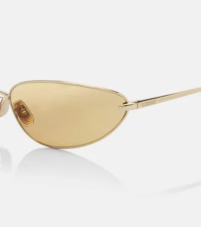 Loewe Signature Oval Metal Sunglasses