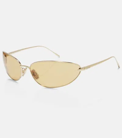 Loewe Signature Oval Metal Sunglasses