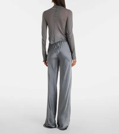 Rick Owens Cutout Gathered Cotton Top