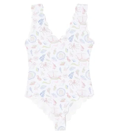 Marysia Bumby Bumby Charlestone Scalloped Swimsuit In Multi