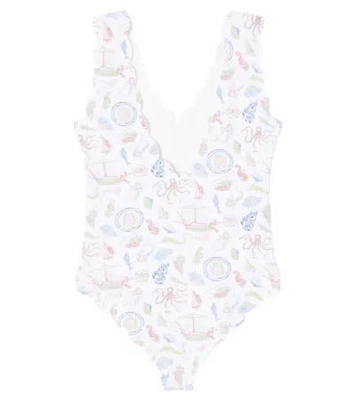 Marysia Bumby Bumby Charlestone Scalloped Swimsuit In Multi