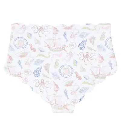 Marysia Bumby Bumby Palm Springs Scalloped Bikini Bottoms In Multi