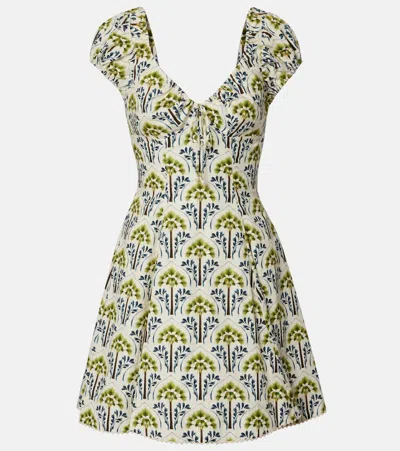 Agua By Agua Bendita Mati Moriche Cotton Poplin Minidress