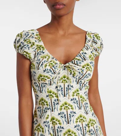 Agua By Agua Bendita Mati Moriche Cotton Poplin Minidress
