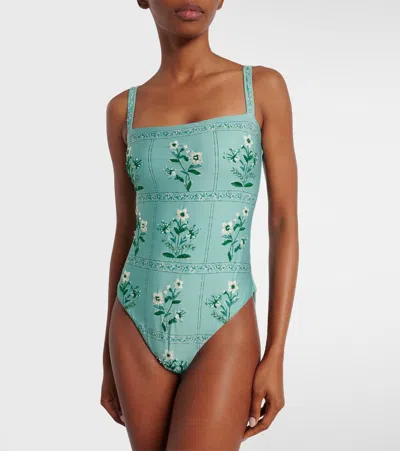 Agua By Agua Bendita Durazno Ceiba Floral Swimsuit
