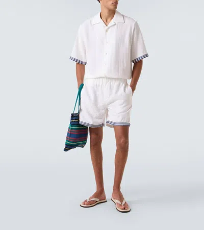 Commas Embroidered Shirt In White