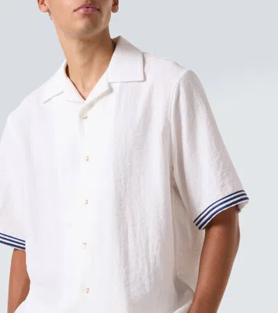 Commas Embroidered Shirt In White