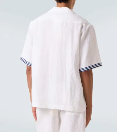 Commas Embroidered Shirt In White