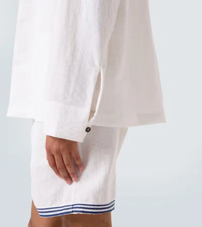 Commas Embroidered Overshirt In White