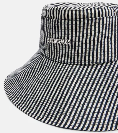 Jacquemus De-nîmes Striped Denim Bucket Hat