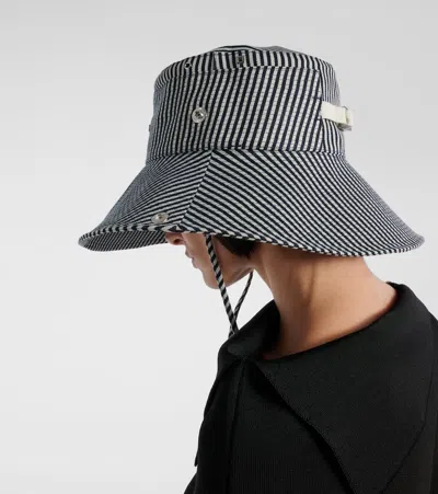 Jacquemus De-nîmes Striped Denim Bucket Hat