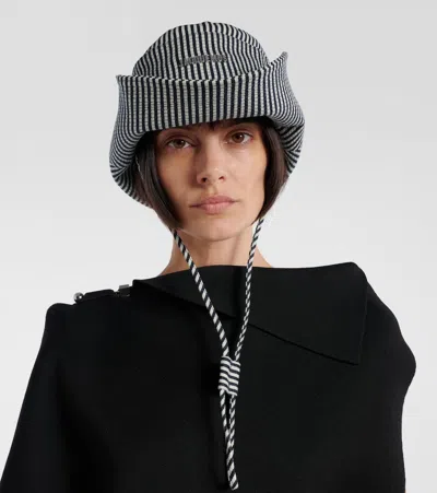 Jacquemus De-nîmes Striped Denim Bucket Hat