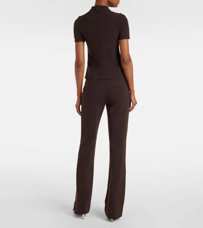 Courrèges Twill Top In Brown