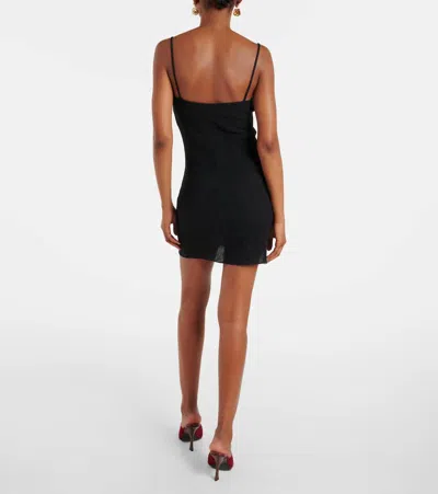 Magda Butrym Ruffled Sheer Minidress