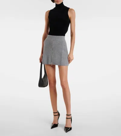 Sportmax Refolo Wool And Cashmere Miniskirt