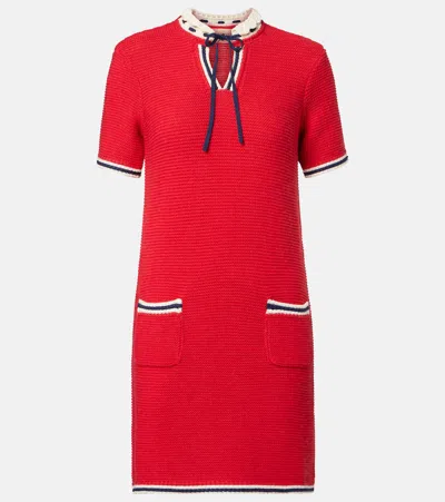 Valentino Cotton And Wool Minidress