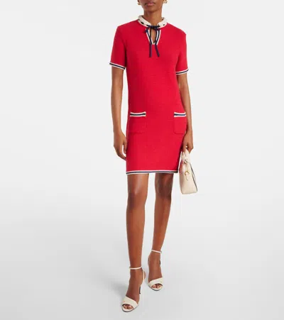 Valentino Cotton And Wool Minidress