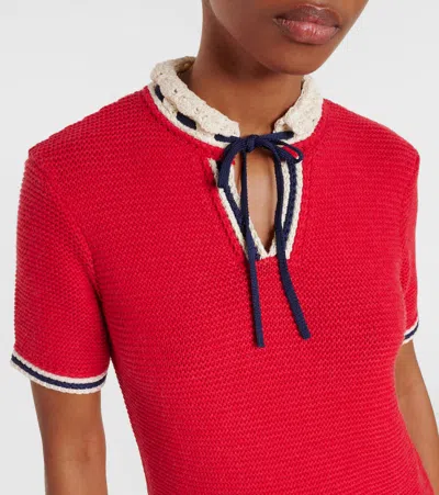 Valentino Cotton And Wool Minidress