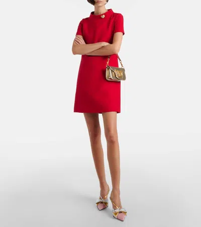 Valentino Garavani Bowow 85 Moiré And Leather Slingback Pumps In Pink