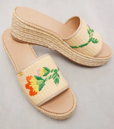 Valentino Bribri 65 Raffia Espadrille Sandals In Multi